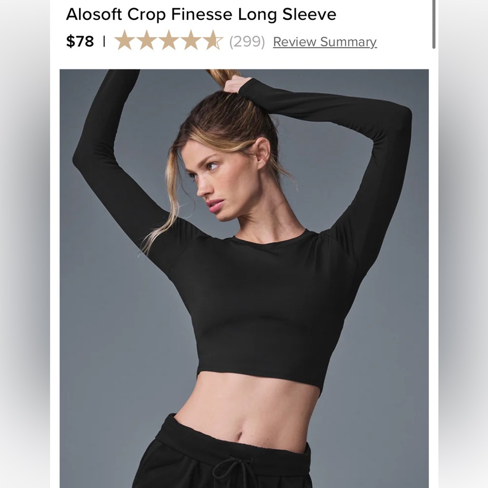 Alo black long sleeve